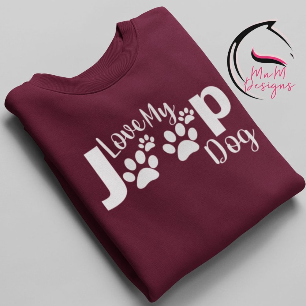 Love My Jeep Dog Maroon